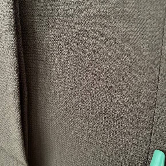 Vintage Carlisle Longline Full Hidden Button Green Wool Jacket Women's Size 10 - Picture 3 of 6